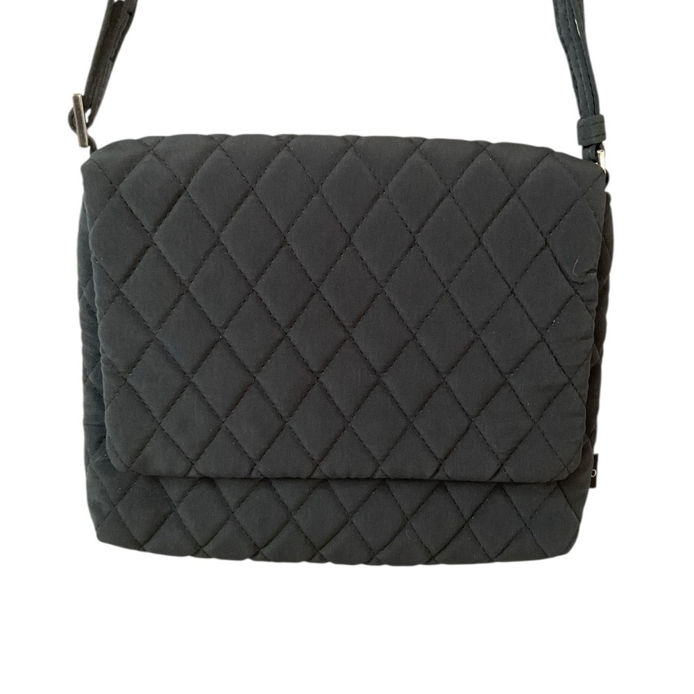 Vera Bradley Quilted Microfiber Small Flap Hipster Bag in Moonless Night